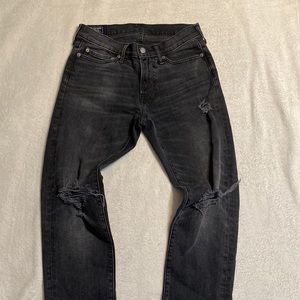 Abercrombie & Fitch Langdon Skinny Stretch Black Jeans